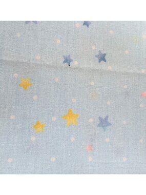 Starry Sky Blue Cotton Fat Quarter 18x22 Quilting Fabric Pastel Stars Pattern